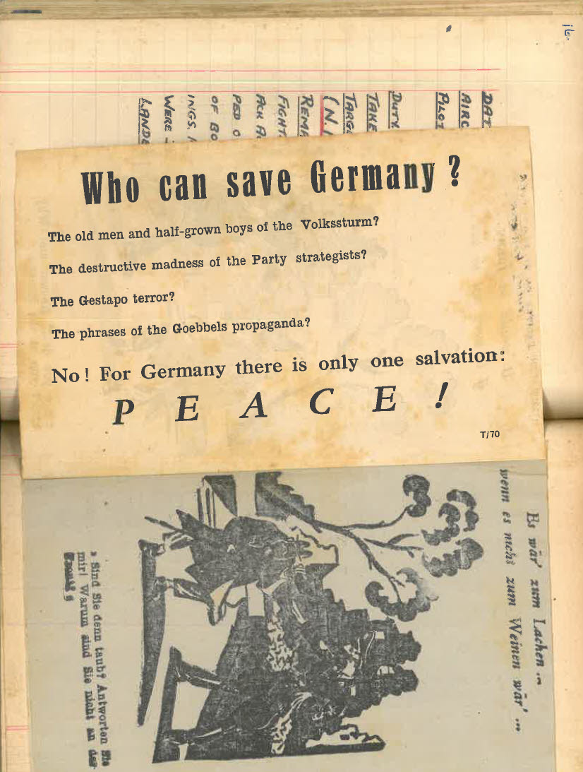 Lt D.W. Gay's War Effort - 'Who can save Germany?' 