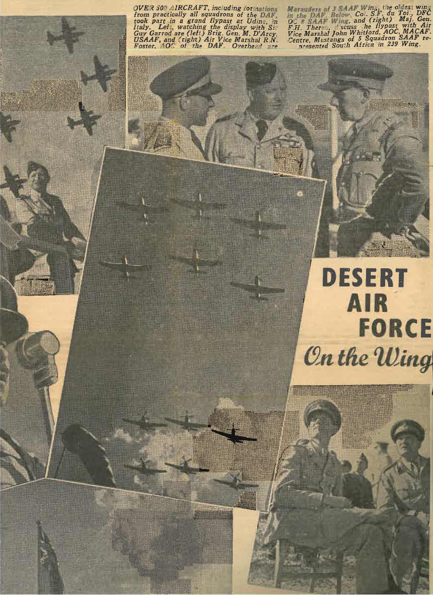Lt D.W. Gay's War Effort - Desert Air Force Flypast at Udine 