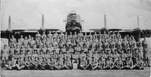 Members of No.100 Squadron in front of Avro Lincoln 