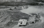17-pounder anti-tank guns approach the Foglia 