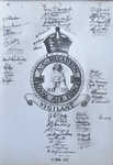 Signatures of the personnel of No.208 Squadron 
