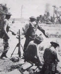 India troops fire 3in Mortar at Seywa, Burma 