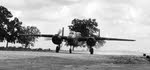 North American B-25C of the 491st Bombardment Squadron taking off (1 of 2) 