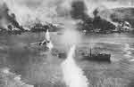 North American B-25 Mitchells attacking Rabaul Harbour 