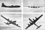Four views of the Boeing B-29 Superfortress 
