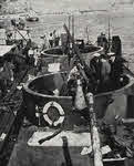 Flak Guns on surrendered Marinefahrprahm 