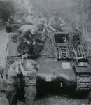 M7 Priest being prepared for D-Day 