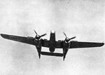 Northrop P-61 Black Widow from the front 
