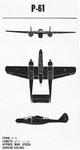 Plans of Northrop P-61 Black Widow 