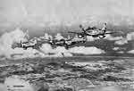 P-47, P-38 and P-51 over Saipan 