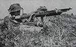 British soldier with PIAT, Falaise Gap 