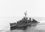 USS Abbot (DD-629) at Sea, 1958 