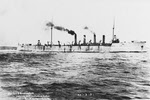 USS Birmingham (CL-2) on sea trials, 1908 