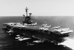 USS Bon Homme Richard (CV-31) from the left, Tonkin Gulf 