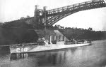 USS Broome (DD-210), Levensau Bridge, Kiel Canal, 1920 