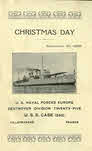Front of Christmas Menu for USS Case (DD-285), 1926 