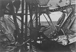Damage suffered by USS Cassin (DD-43), 15 October 1917 