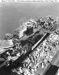 USS Charles Ausburne (DD-570) taking on supplies, 1944 