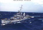USS Cotten (DD-669) at sea, 1945 