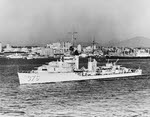USS Cushing (DD-376) at San Diego, 1938 