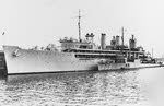 USS Dixie (AD-14) and USS Long (DD-209), 1940 