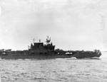 USS Enterprise (CV-6) after Kamikaze Damage, Okinawa 