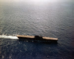 USS Enterprise (CV-6) turning into wind 