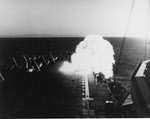 Explosion on USS Essex (CV-9), 1951 