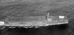 USS Fanshaw Bay (CVE-70) from a blimp 