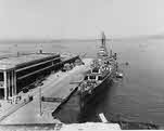 USS Fargo (CL-106) at Trieste, 29 June 1946 