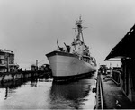 USS Floyd B Parks (DD-884) with temporary bow, 1956 