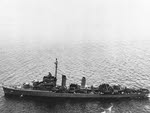 USS Frankford (DD-497) at New Yor, 19 June 1945 