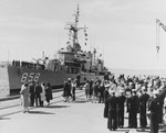 USS Fred T Berry (DD-858) arriving at Newport, RI, 1963 