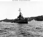 USS Gansevoort (DD-608) at New York, 1945 