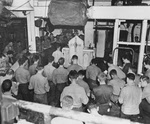 Catholic Mass, USS Hancock (CV-19), 1944 