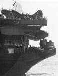 Stern of USS Hancock (CV-19), December 1944 