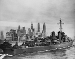 USS Harlan R Dickson (DD-708) off Manhattan, February 1945 