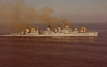 USS Hopewell (DD-681) fires three gun salute, 1963 