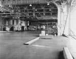 Hanger of USS Hornet (CV-8) while fitting out 
