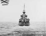 Stern view of USS Hughes (DD-410), 1942 