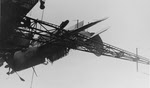 SB2C crashed into radio masts, USS Intrepid (CV-11)