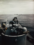 View from forward superstructure, USS Iowa (BB-61), 1944 