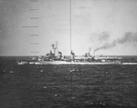 USS John Hood (DD-655) through periscope, 1950s 