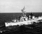 USS Johnson (DD-821) off Oahu, December 1967