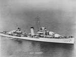 USS Jouett (DD-396) passing President Roosevelt's flagship