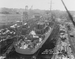 USS Knapp (DD-653) under construction, 1943 