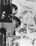 USS Lake Champlain (CV-39) about to refuel 