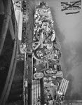 USS Lang (DD-399) from above, 1943 