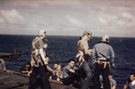 Rear Gunners from SPD-5 Dauntless, USS Lexington (CV-16), November 1943 