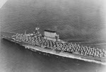 USS Lexington (CV-2) with deck loaded 